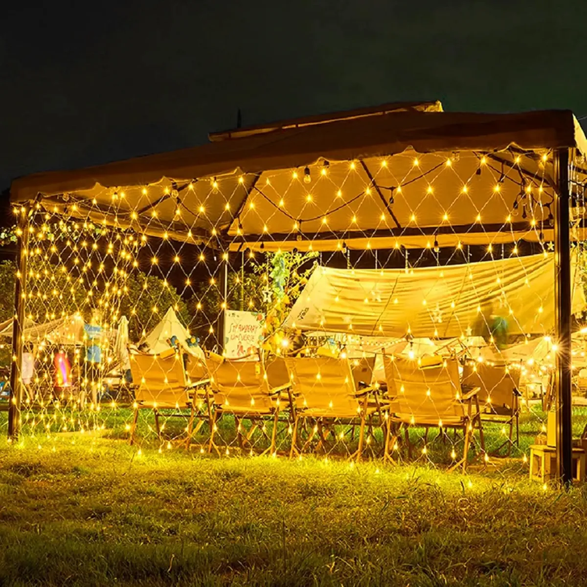 ستارة-LED-رمضان-لون-واحد-جو-دافئ-ورومانسي